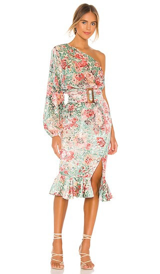 Olivia Midi Dress in Sage Green | Revolve Clothing (Global)