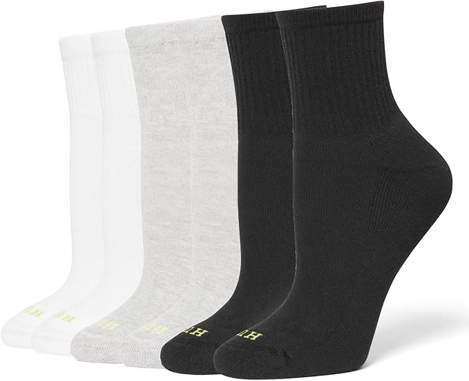 HUE Women's Mini Crew Sock 6-pack | Amazon (US)