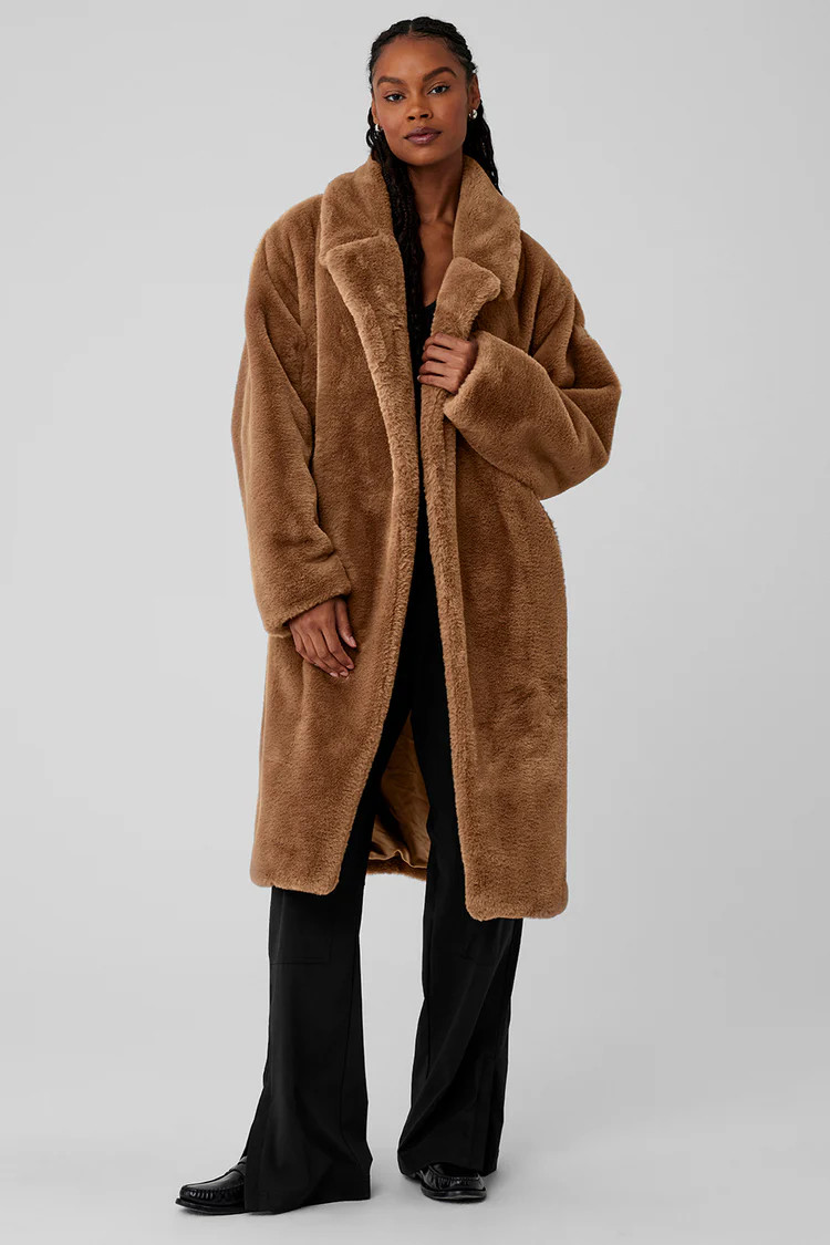 Oversized Faux Fur Trench - Toasted Almond | Alo Yoga (US)