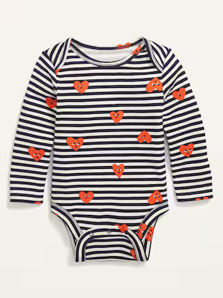 Unisex Long-Sleeve Printed Bodysuit for Baby | Old Navy (US)