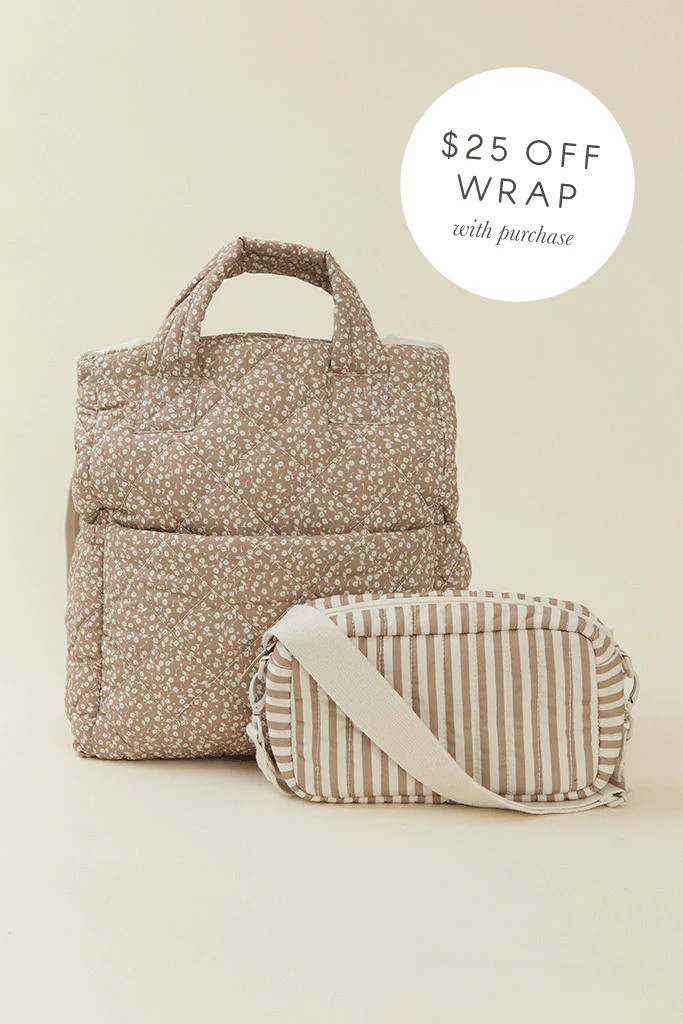 Cream Floral Totepack | Solly Baby