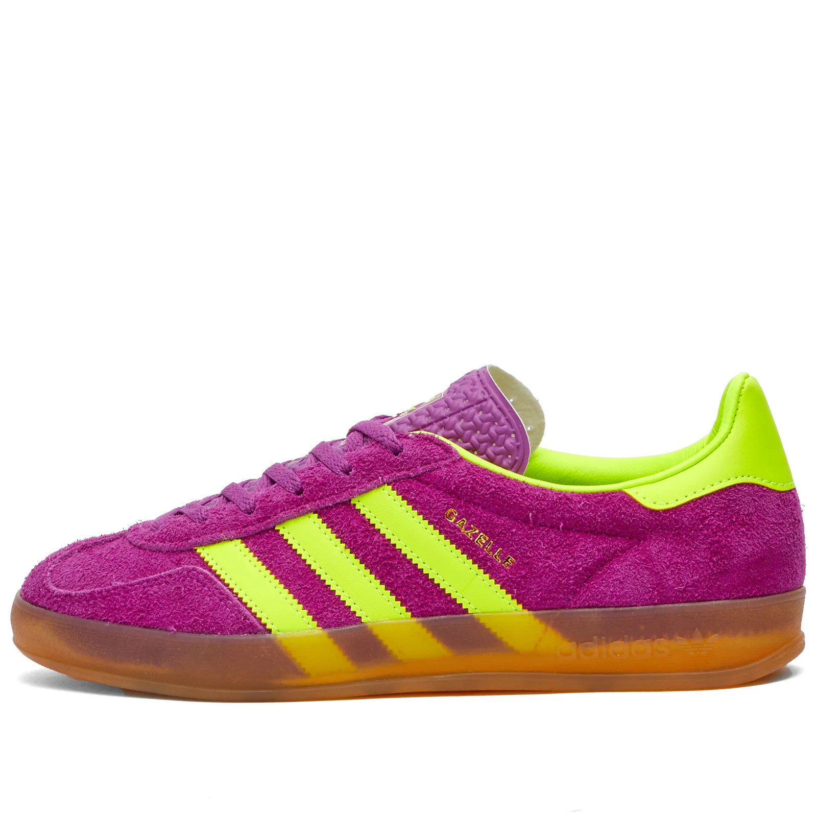 Adidas Gazelle Indoor W Shock Purple/Yellow | END. Clothing