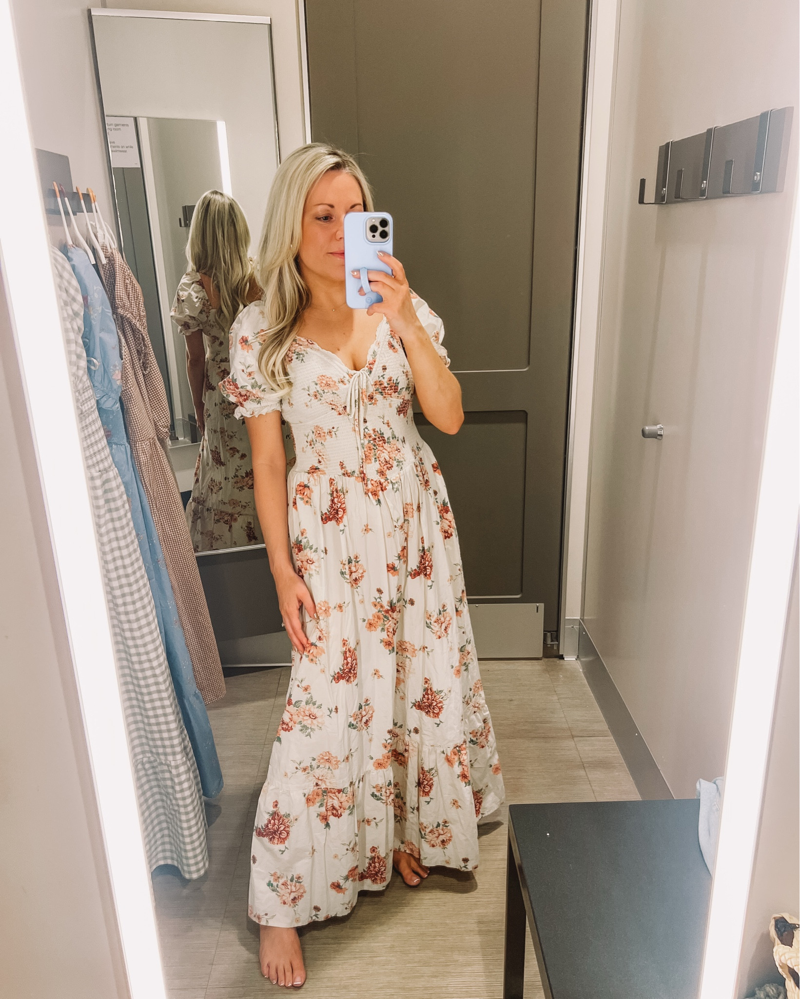 The cutest Universal Threads Women's
Western Puff Short Sleeve Smocked Midi A-Line Dress - loving all the florals and ginghams. Target has so many cute western inspired styles for spring.
I'm 5'1 so dress hits me more like a maxi length 

#LTKPetite #LTKSaleAlert #LTKootd