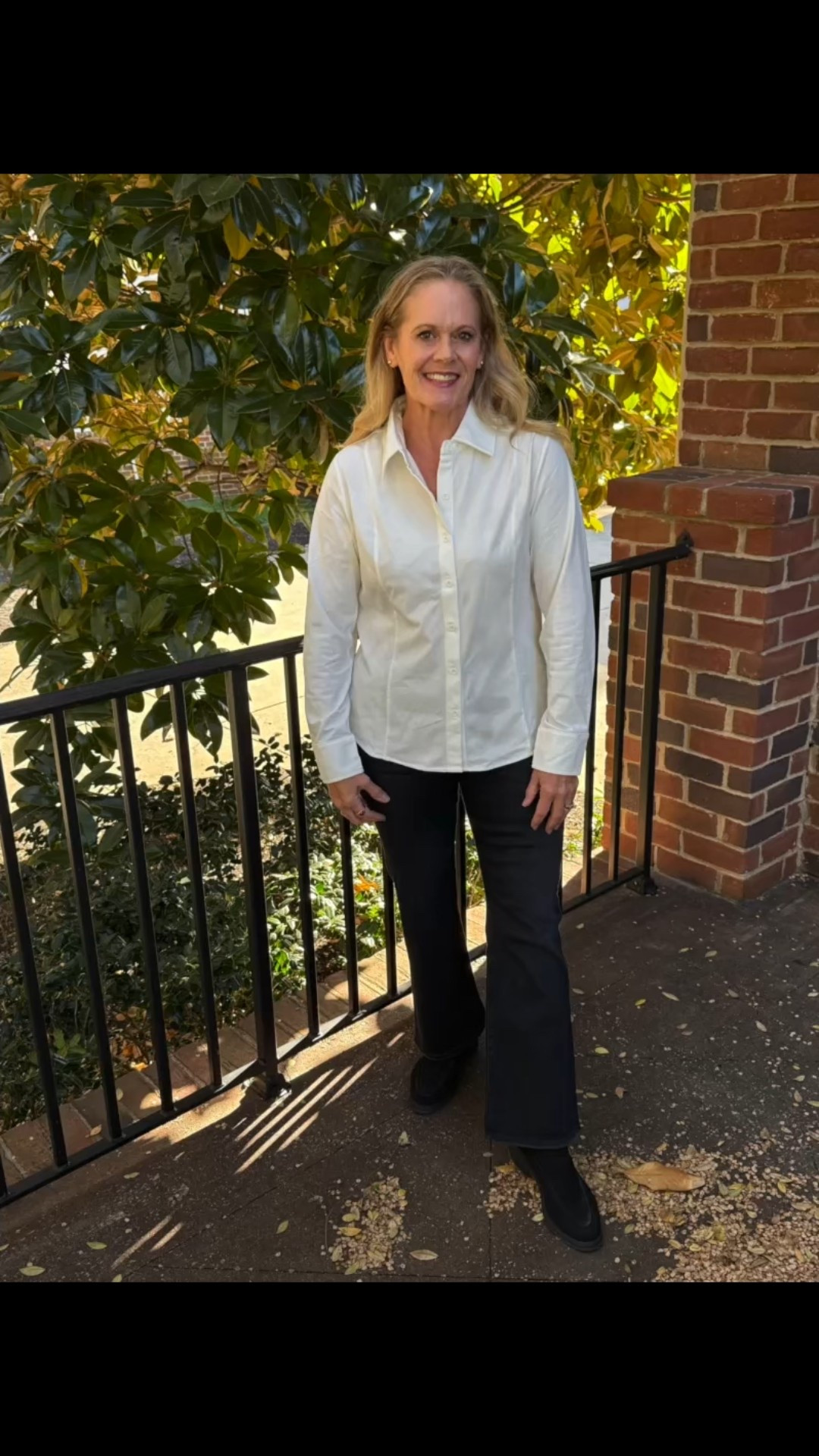 Capsule Wardrobe Button Up Blouse!
Paired with black jeans for a easy fall looks
This blouse has stretch to it and is perfect alone or under a jacket.


#LTKSeasonal #LTKMidsize #LTKStyleTip