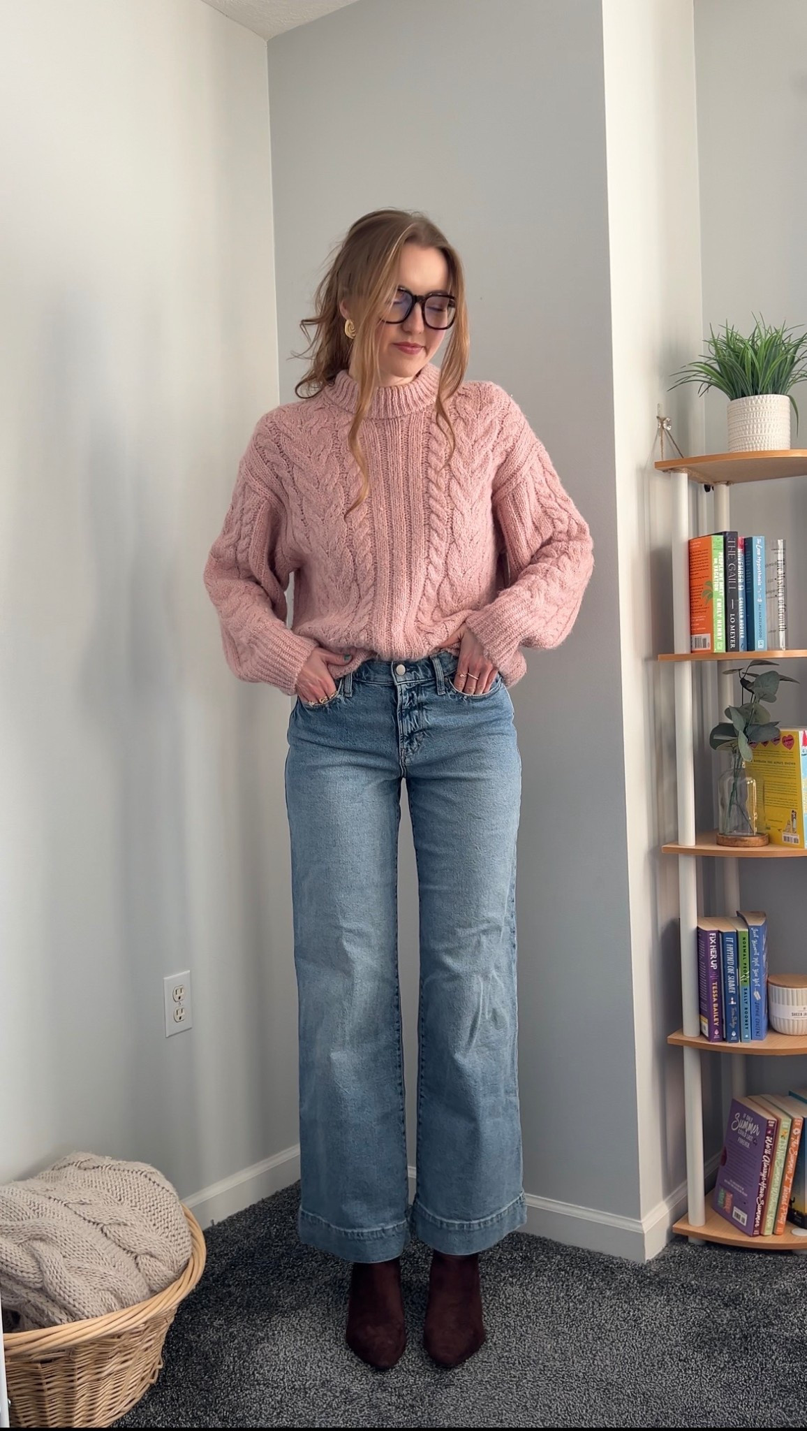 Casual denim sweater outfit size 6 in pants and medium in sweater 

#LTKTall #LTKootd #LTKdayinmylife