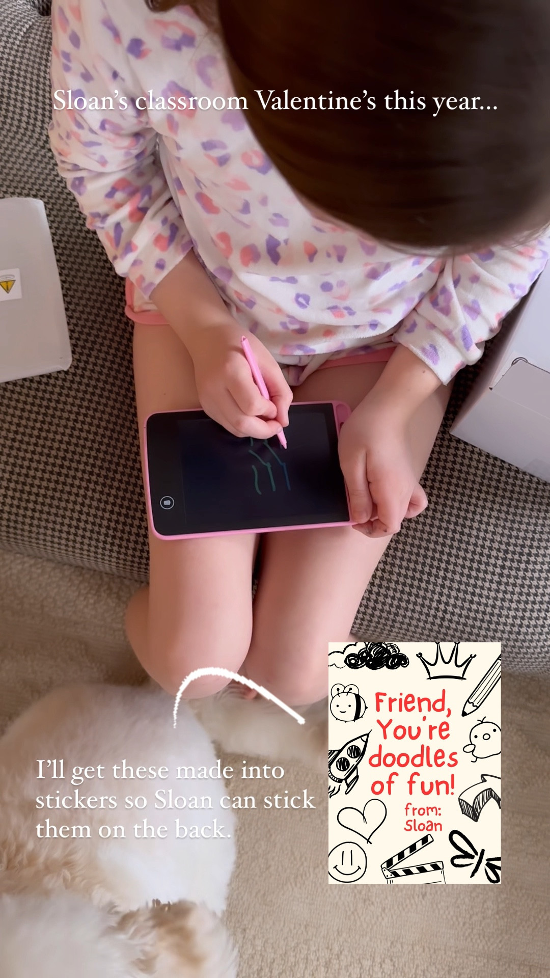 I’m always on the hunt for useful classroom Valentine’s… not just something that will hit the garbage on February 15th. When I saw this pack of 32 small LCD writing tablets I knew they would be perfect! Kids can bring these on roadtrips and to restaurants. The pack includes pink, blue and black. Ideal for both boys and girls. We came up with the phrase “Friend, You’re doodles of fun!” to attach to each one. 

#LTKSeasonal #LTKkids #LTKVideo