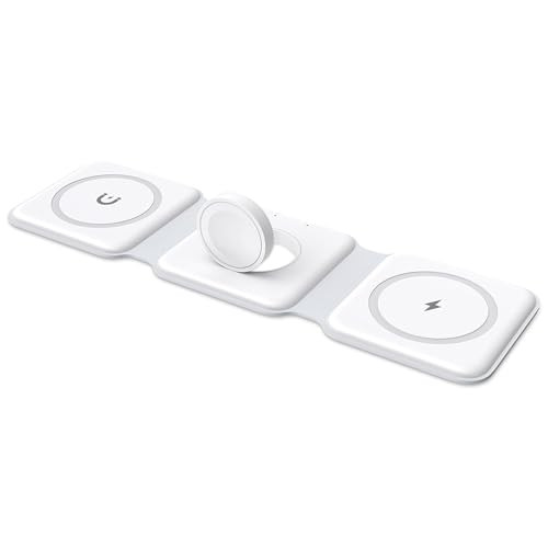 3 in 1 Foldable Wireless Charger, Ankilo Magsafe Charger Charging Station for Multple Devices,Travel Charger for iPhone 15/14/13/12 Series, iWatch, AirPods Pro(Adapter not Included) | Amazon (US)