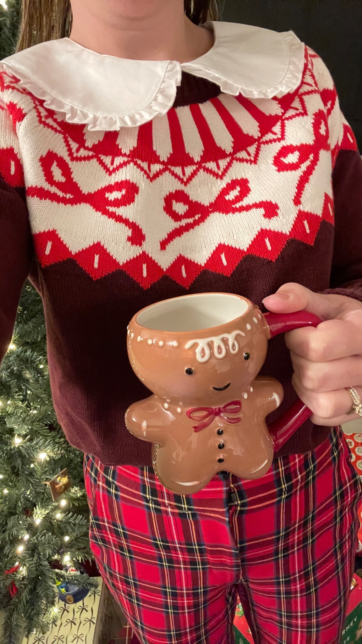 Slow holiday mornings in festive fair isles sweaters and tartan pants  

#LTKHoliday