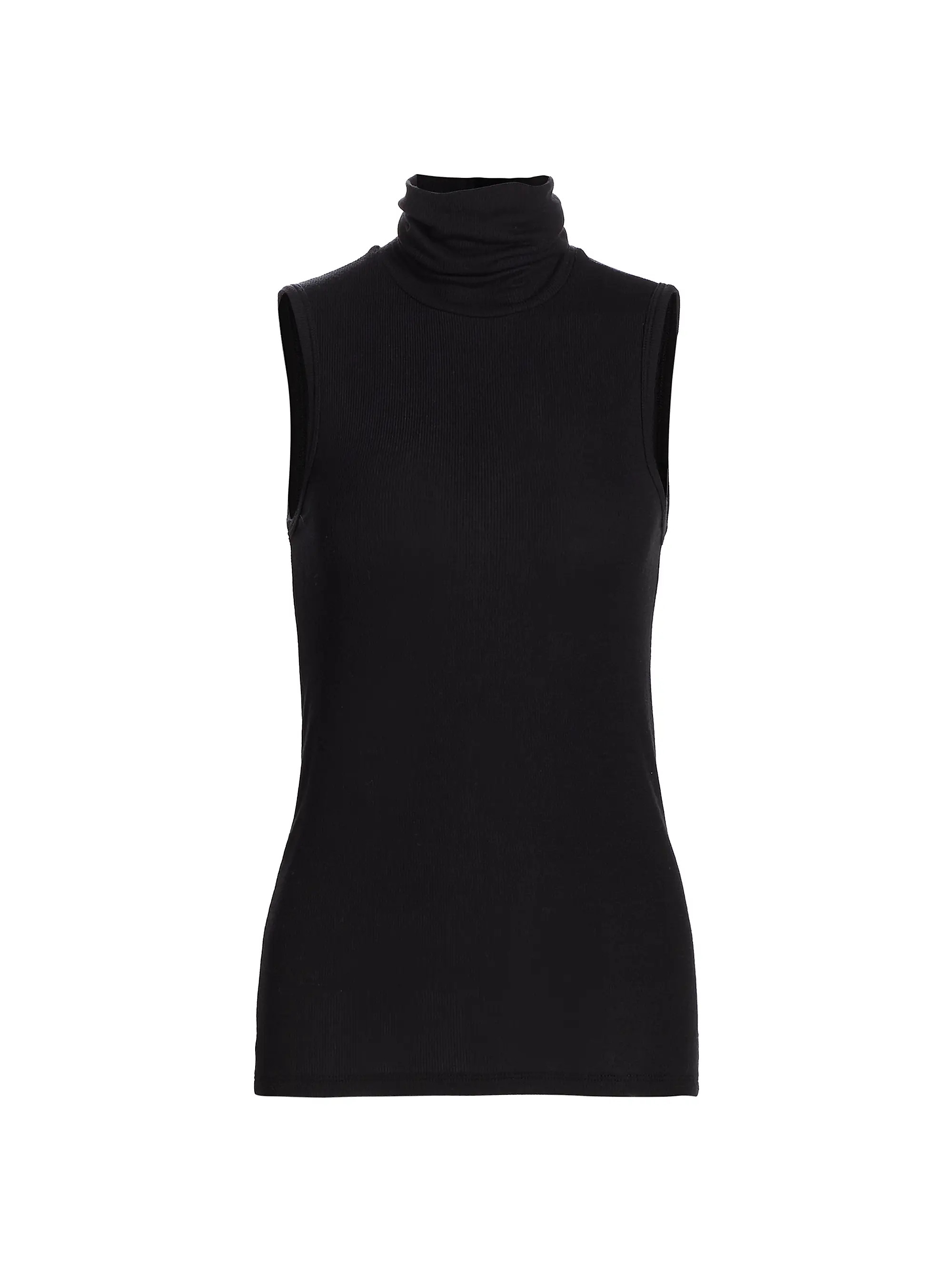Rib-Knit Sleeveless Turtleneck Tank | Saks Fifth Avenue