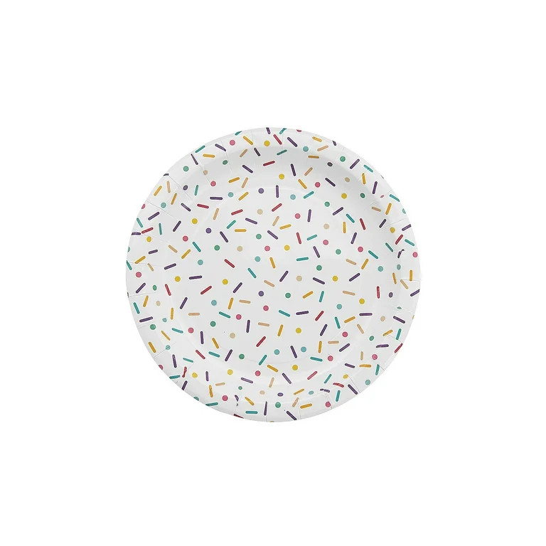 Ice Cream Party Sprinkles Paper Dessert Plates - 8 Ct. | Walmart (US)