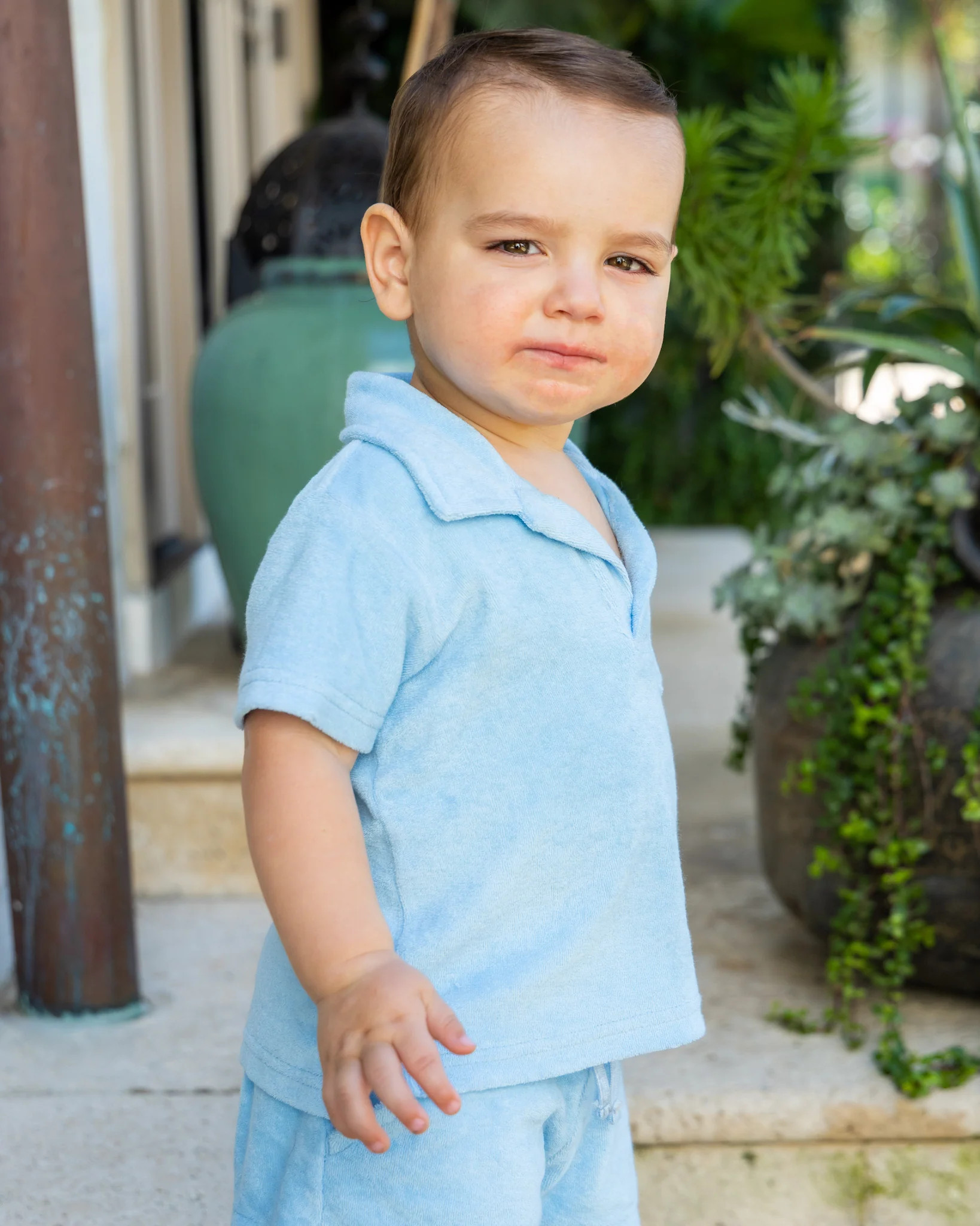 Boys Blue Terry Polo - The Sonny | Kenny Flowers