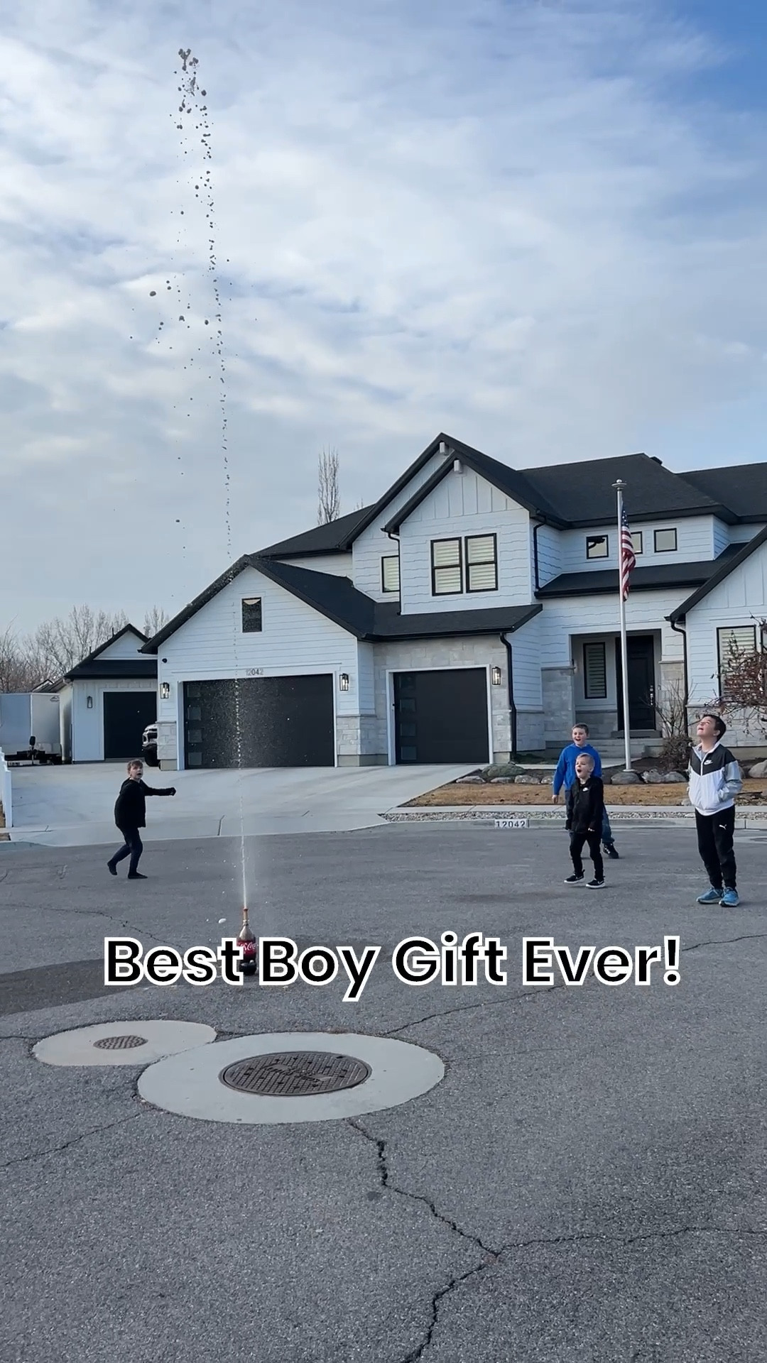 This Mentos Soda Geyser Tube is next level fun! Don’t blink it’s fast and furious! We’ve had a few trials and I will share the secret to the best geyser yet: (1) Use Coke (2) at Room temperature (3) fill the tube full of mentos and (4) ensure the red cap is tightly screwed on for the best pressure. 
We tried fanta 👎
We tried cold soda 👎
We tried the tube without the red cap 👎
Room temp Coke with the red cap screwed tight with as may mentos as you can fit 👍👍👍👍👍👍

#LTKKids #LTKmomlife