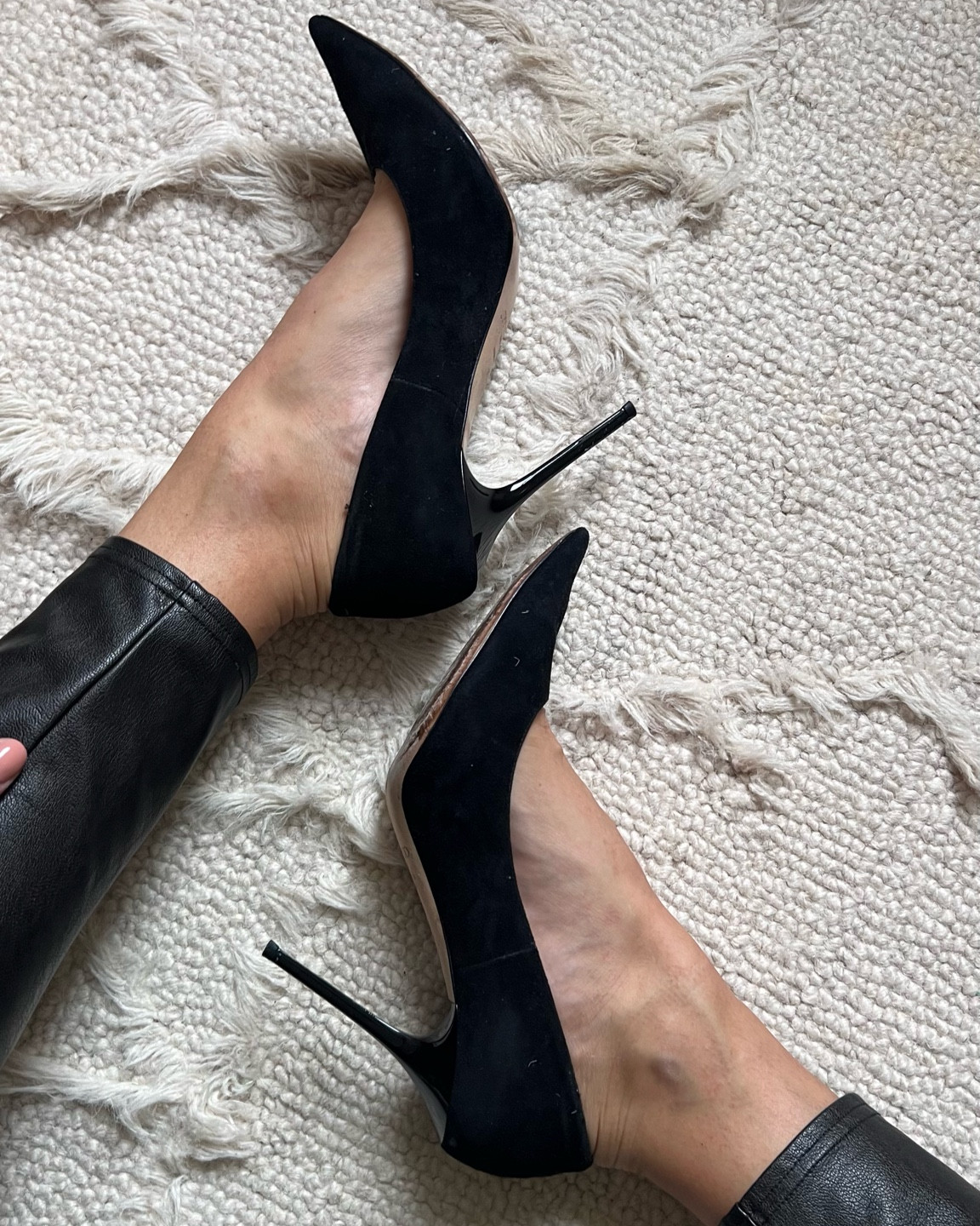 Designer suede black pumps

#designershoes #jimmychoo #blackpumps #blackheels #datenightshoe 

#LTKshoecrush #LTKstyletip