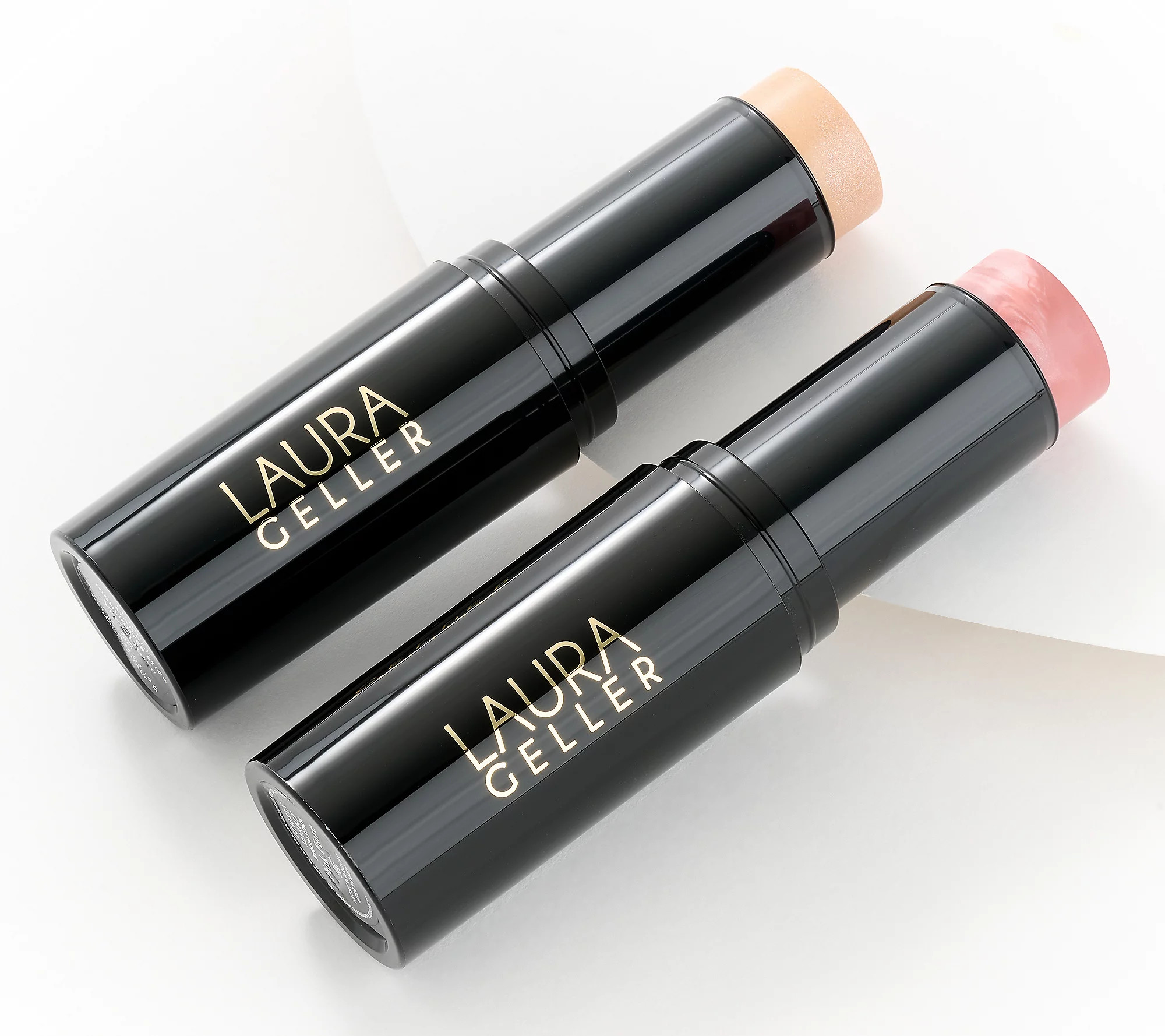 Laura Geller Italian Marble Blush & Highlighter Stick Duo | QVC