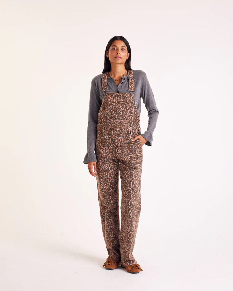 Coffee leopard Edifice overalls | Balzac Paris US
