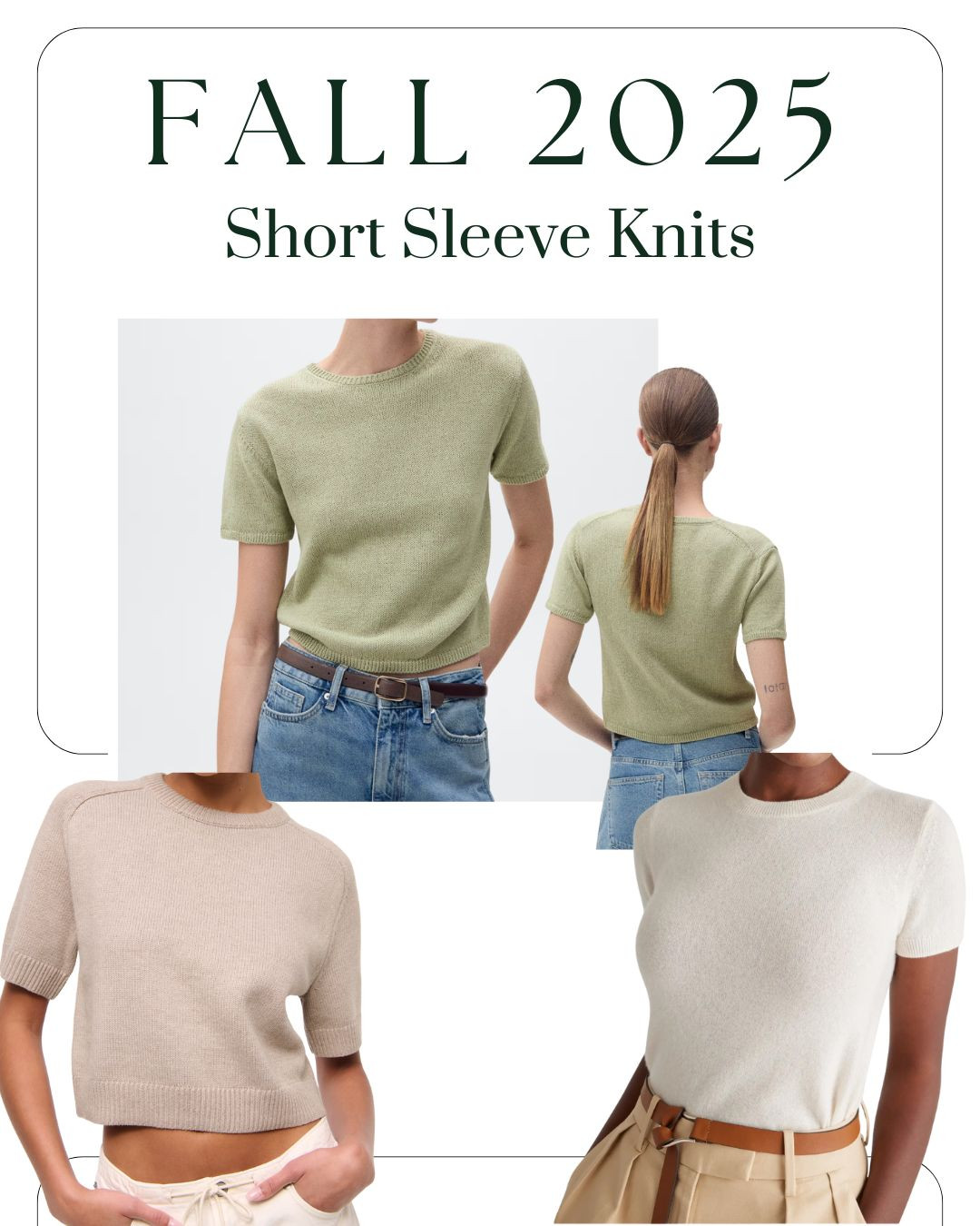 Short Sleeve Knits for Fall 2025 

 #LTKStyleTip #LTKWorkwear #LTKautumn
