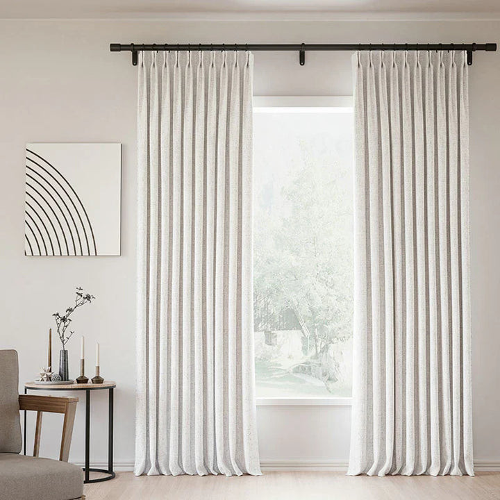 Zoe Linen Curtain Pleated | Drapeful