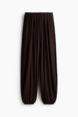 H & M - Balloon-Leg Pants with Drawstring - Dark Brown | H&M (US + CA)