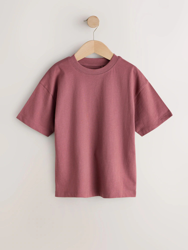 Berry Red Relaxed Fit Short Sleeve T-Shirt (3-16yrs) | Next US