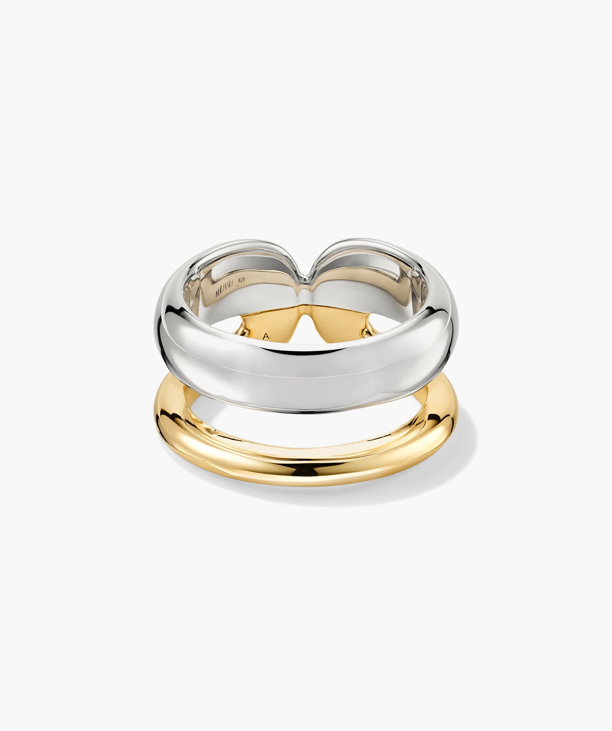 Duet Mixed Ring | Mejuri Fine Crew