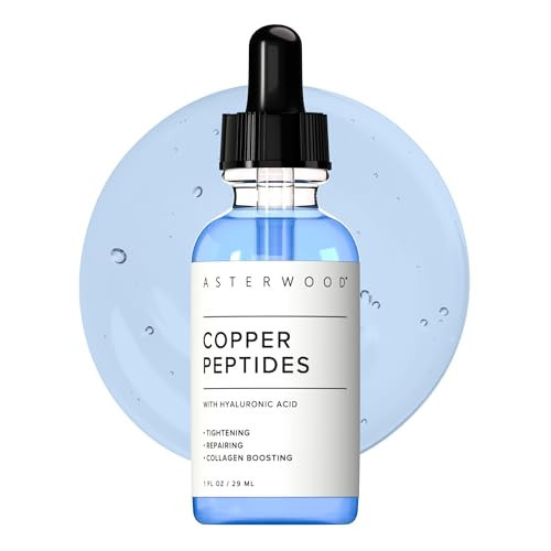 Asterwood Copper Peptides Serum for Face - with GHK-Cu Peptide and Hyaluronic Acid - Anti-Aging Facial Serum - 1 Fl Oz | Amazon (US)