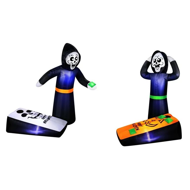 Occasions 5' Inflatable Reapers Playing Corn Hole Halloween Yard Decoration | Walmart (US)