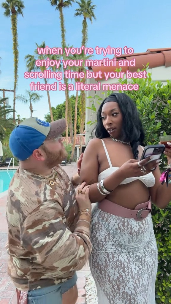 when you’re trying to enjoy your martini and scrolling time but your best friend is a literal menace ✨

#LTKFestival #LTKWatchNow #LTKStyleTip