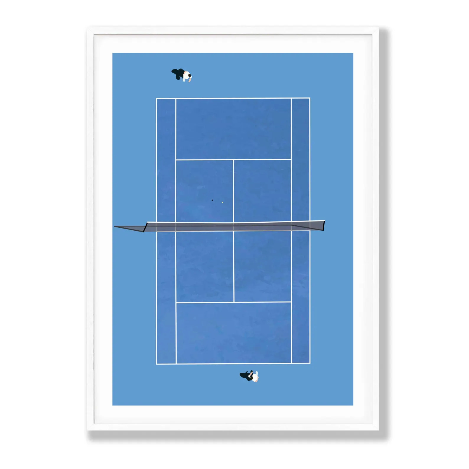 Blue Tennis Court Wall Art | Australian Open Inspired Print | Minimalist Tennis Poster | Modern S... | Etsy (US)