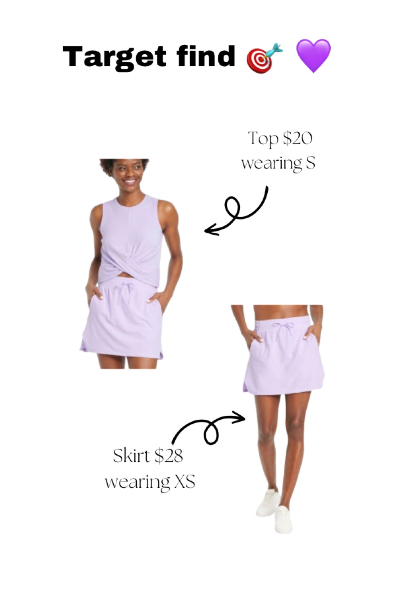 Ok obsessed with this purple all in motion set from Target! Top is $20 and skirt is $28

#LTKstyletip #LTKfit #LTKFind