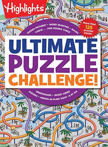 Ultimate Puzzle Challenge!: 125+ Brain Games for Kids, Mazes, Brain Teasers, Word Searches, Cross... | Amazon (US)