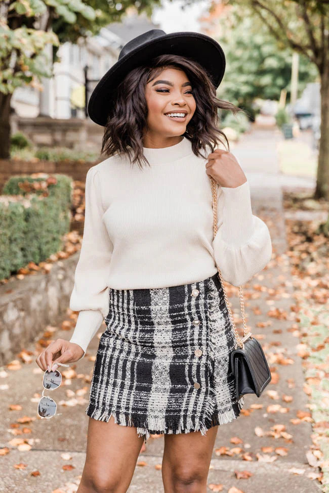 Future Is Yours Beige Sweater | The Pink Lily Boutique