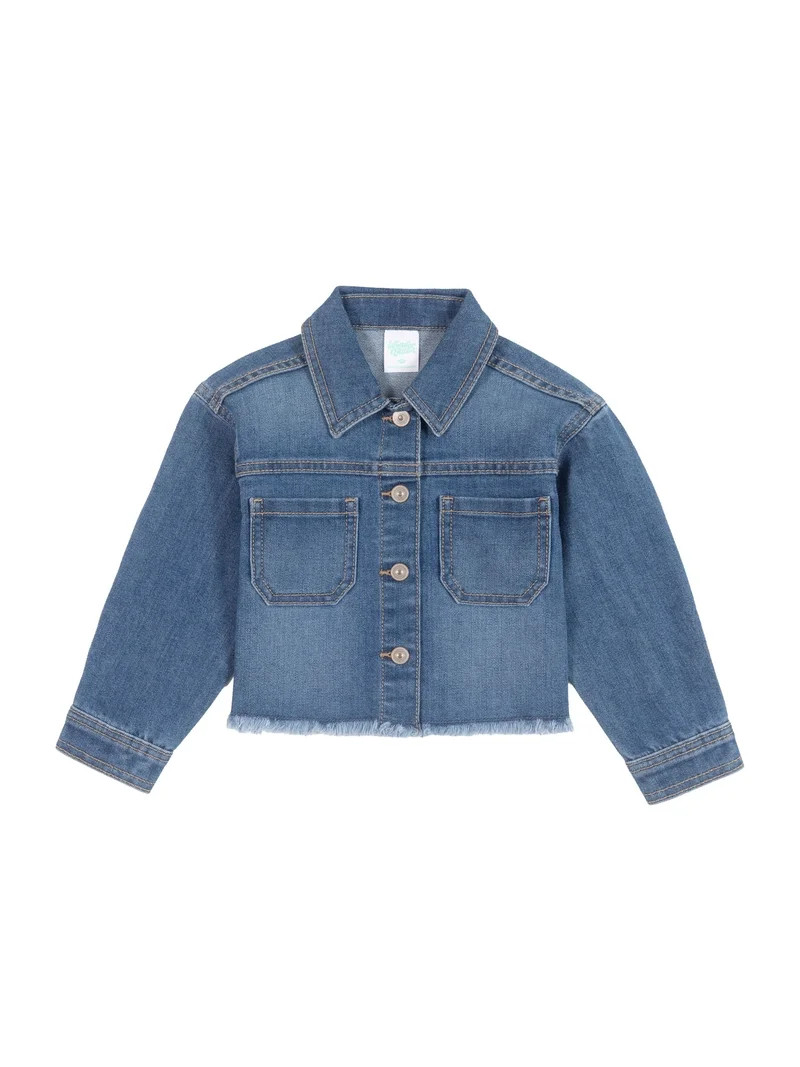 Wonder Nation Toddler Girl Denim Jacket, Sizes 12M-5T | Walmart (US)