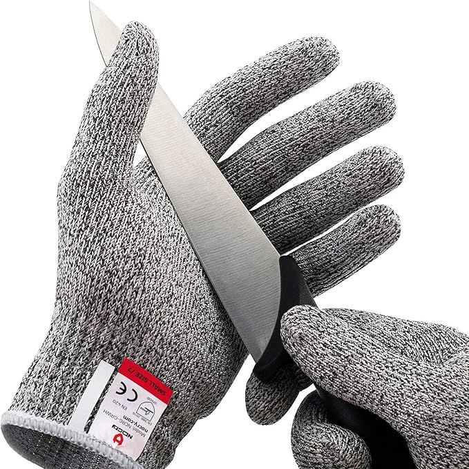 NoCry Cut Resistant Gloves - Ambidextrous, Food Grade, High Performance Level 5 Protection. Size ... | Amazon (US)
