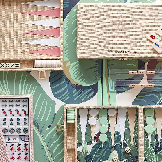 Raffia Chinese Mahjong Game Set | Mark and Graham