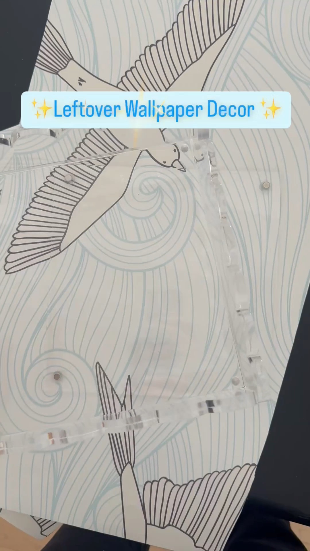 🏡 home style tip! 

🩵don’t ditch the leftover wallpaper! 
✨Throw it into a cute tray like this one
🕊️ frame it like art!
🎁 use it to wrap kids birthday presents! 

🫶reuse it bc it’s beautiful and brings you joy! 

#LTKFamily #LTKKids #LTKHome