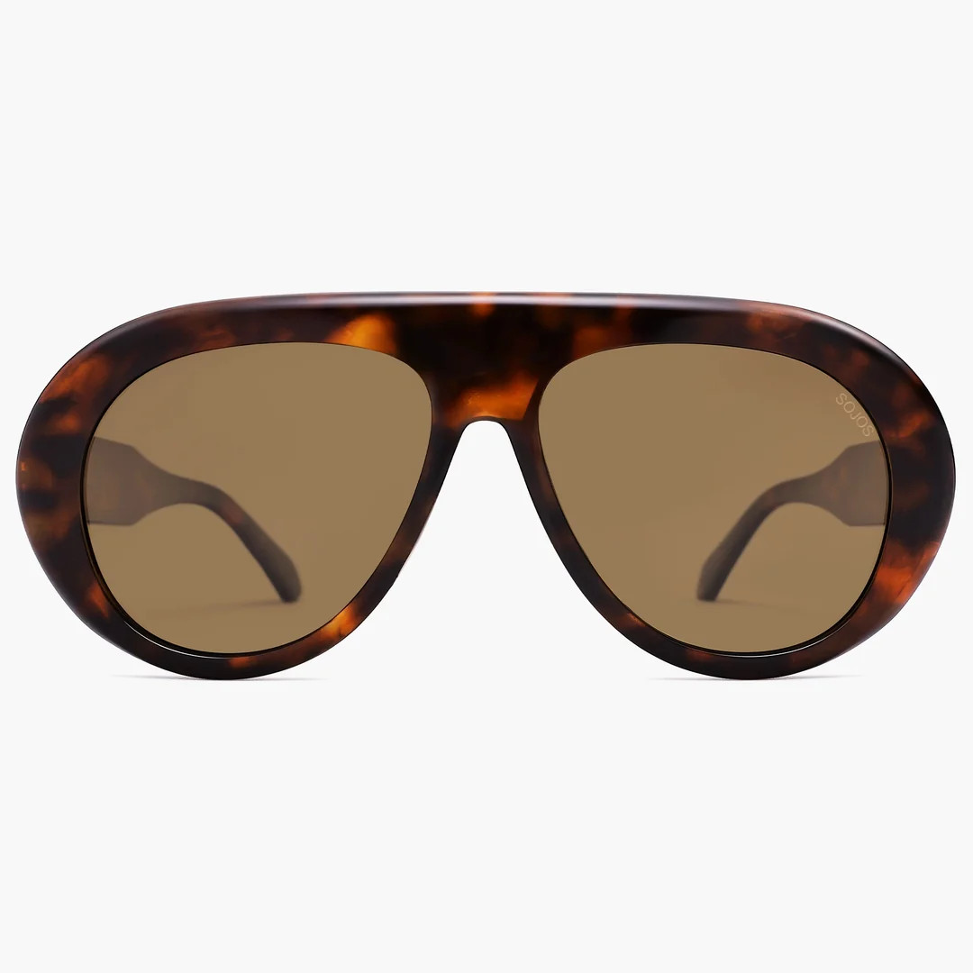 Women Men Polarized Aviator Oversized Sunglasses SJ2390 | SOJOS VISION | SOJOS VISION