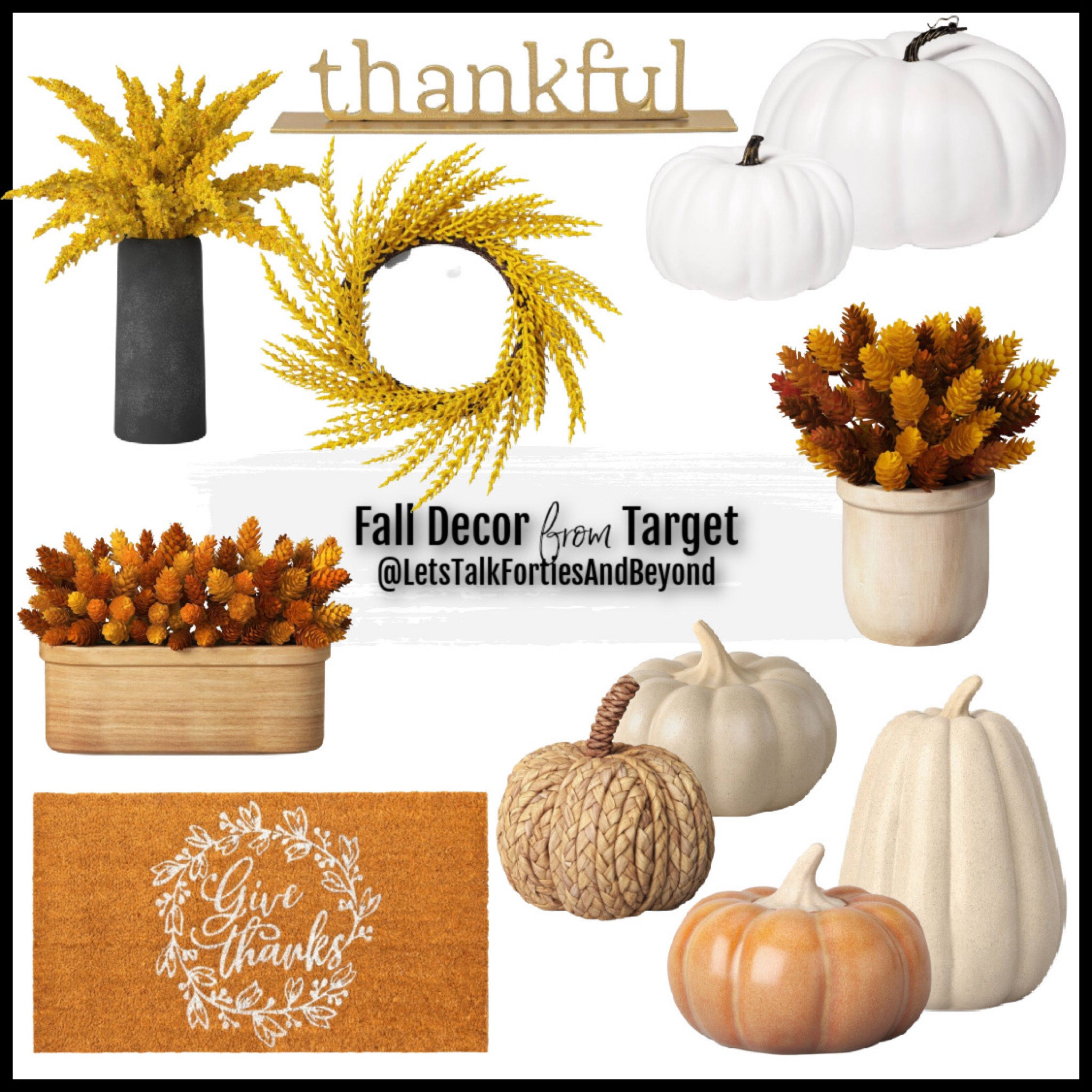 Target is on target again 🎯 



𝕃𝕚𝕟𝕜𝕤 𝕥𝕠 𝕊𝕙𝕠𝕡:
☞︎ See something you like? To shop this look, just click on the link in my Bio ⬆️ You can also instantly shop all of my posts by following me on the @shop.LTK shopping app (@LetsTalkFortiesAndBeyond)

#LTKgargetfinds #LTKtargetdoesitagain #LTKtargetfalldecor #LTKfalldecor #LTKautumndecor #Ltkinexpensivehomedecor #LTKhellopumpkin #LTKfalldecoronbudget #LTKautumndecoronbudget



#LTKstyletip #LTKhome #LTKSeasonal