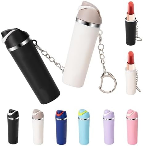 Cute Mini Cup Keychain Compatible with Owala Water Bottle, Tumbler Cup Lip Balm Holder Keychain | Amazon (US)