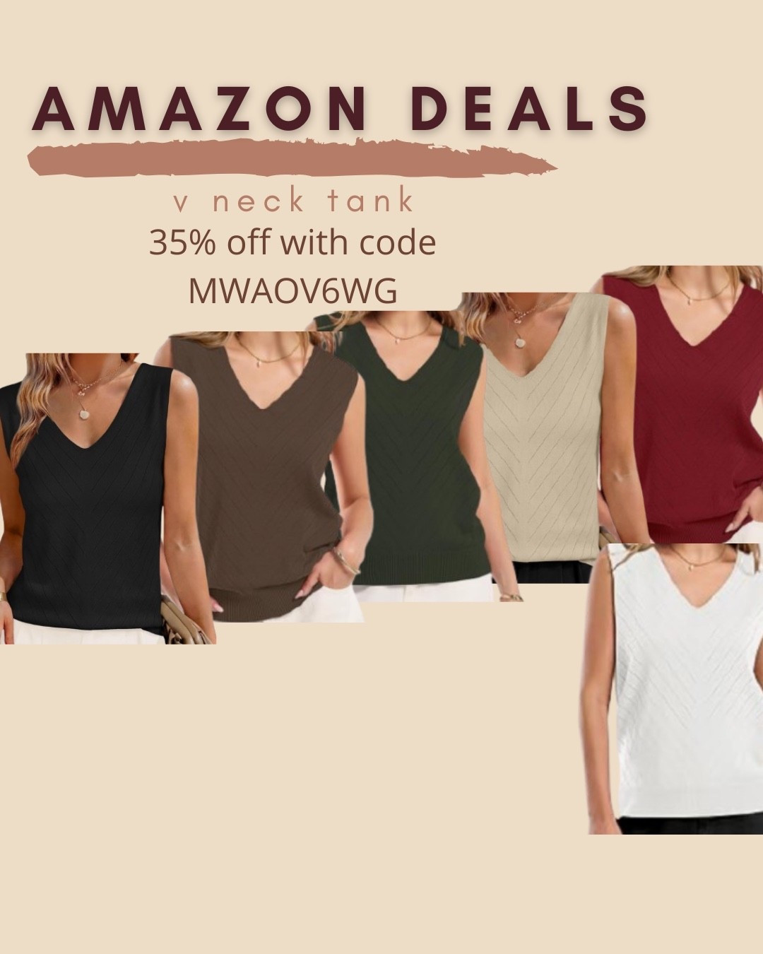 $7-$10 ends 5/12

Amazon fashion
Amazon deals
Vneck tank

#LTKSaleAlert