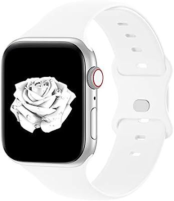 Bandiction Compatible with Apple Watch Series 3 38mm Series 5 40mm iWatch Bands 42mm 44mm, Soft S... | Amazon (US)
