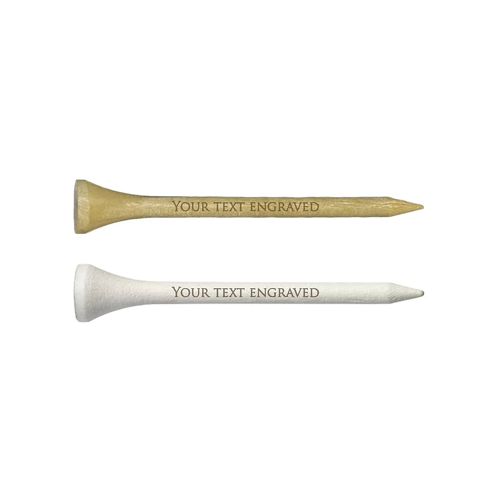 Personalized golf tees, Custom golf gift, Laser Engraved Golf Tees / 2.75" Natural Wood or White ... | Amazon (US)