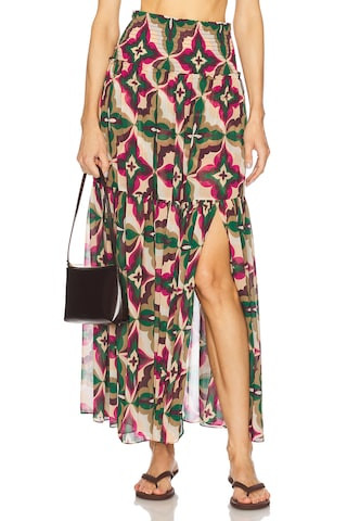 MISA Los Angeles Polly Skirt in Prismatic Tile Fusch from Revolve.com | Revolve Clothing (Global)