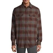 George Men's and Big Men's Super Soft Flannel Shirt, up to 5XLT | Walmart (US)
