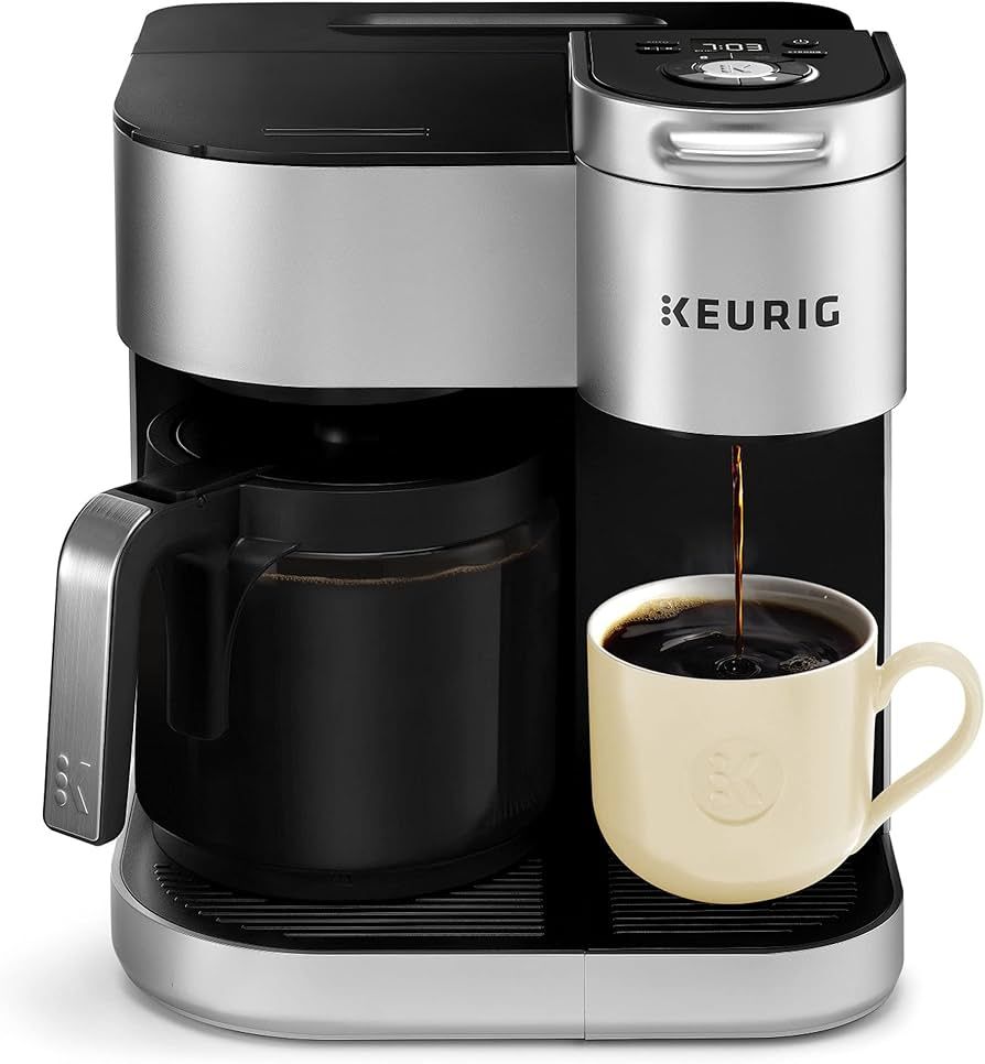 Keurig® K-Duo Special Edition Single Serve K-Cup Pod & Carafe Coffee Maker, Silver | Amazon (US)