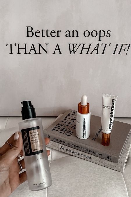 Dermalogica biolumin-c serum and eye serum - one of the few vit C formulations that is effective but doesn't break me out


cosrx snail mucin essence - such a good humectant - 1 apply it as an alternative to hyalauronic acid on to wet skin before sealing it in with moisturizer

#LTKover40 #LTKfindsunder100 #LTKbeauty