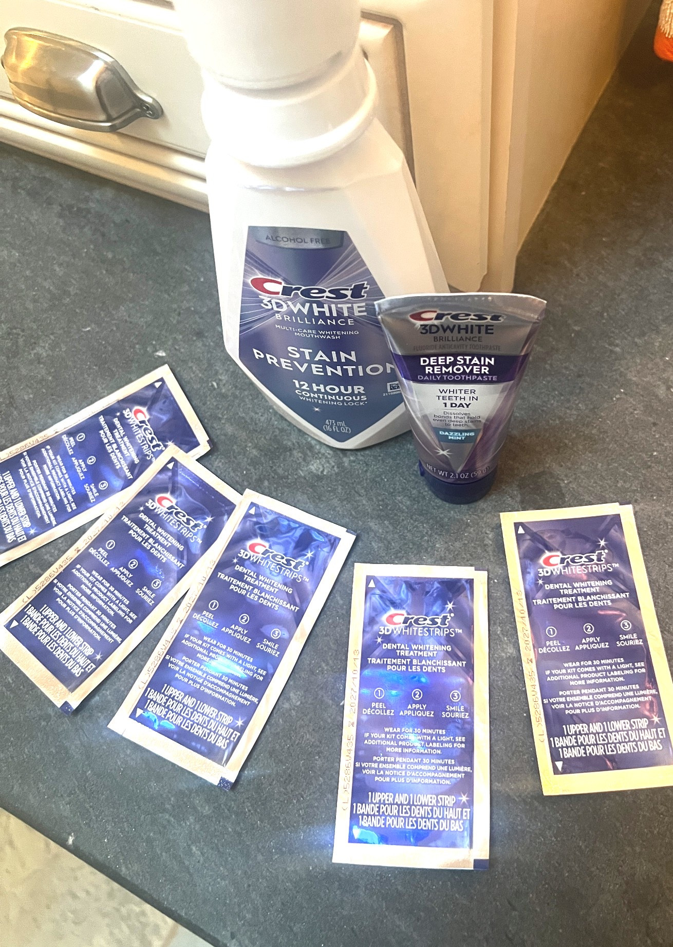 One of the easiest way to whiten your teeth if I using press white strip, I’ve been using strips for so many years and nothing compares. I also love the toothpaste and the mouthwash. I highly recommend
This combo


Teeth whitener, crest white strips routine beauty routine, self care, ringing in 2026 

#LTKselfcare #LTKgrwm #LTKdayinmylife
