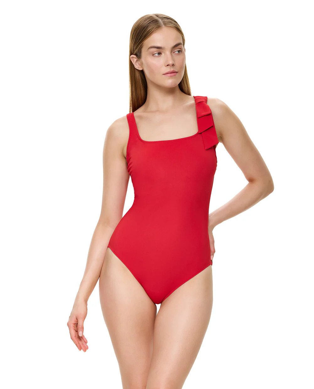 Modern Muse Square Neck One Piece-Black | Gottex Swimwear