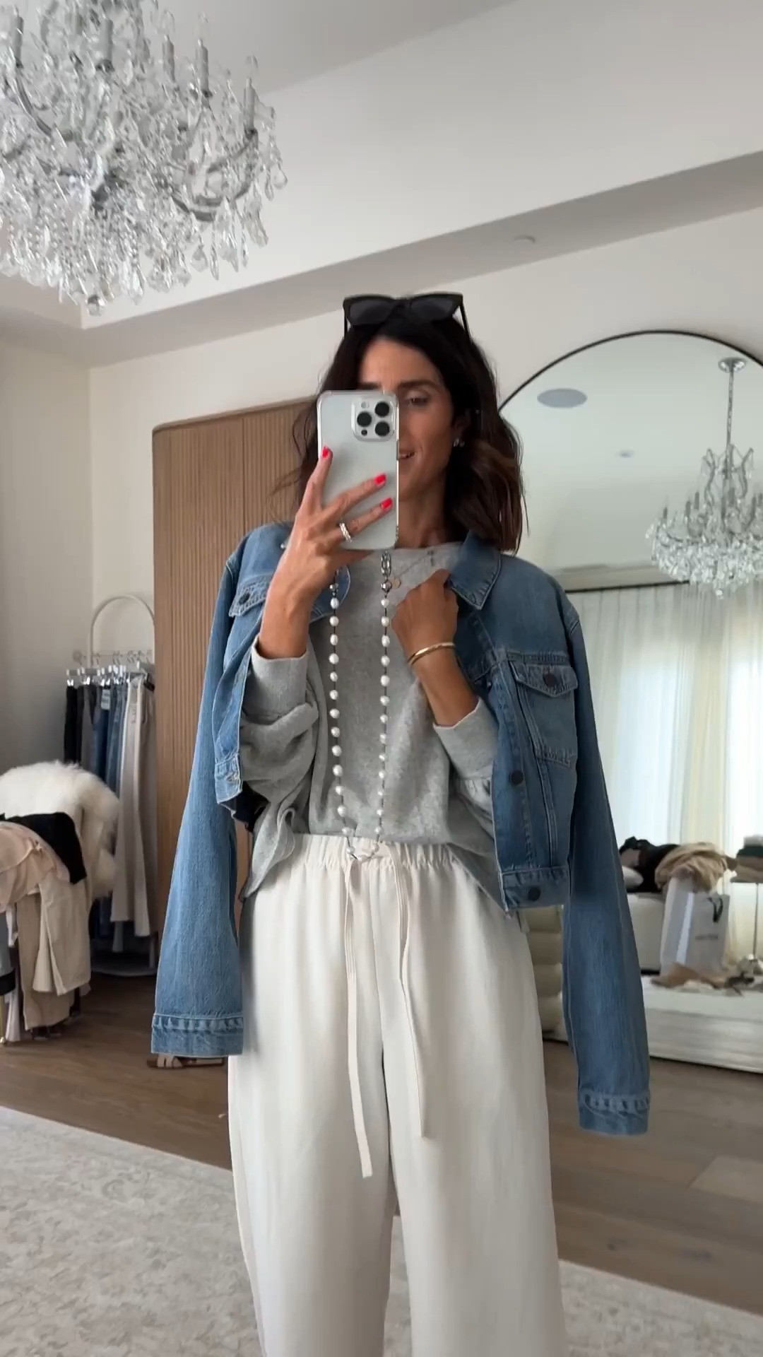 Adding another denim jacket to the collection🙈 the cropped fit is perfect to wear over as a cape and I really appreciate the sleeve length🙌🏼 I’m just shy of 5-7” wearing the size small #stylinbyaylin #aylin #nordstrom #denim 

 #LTKgrwm #LTKootd #LTKOver40
