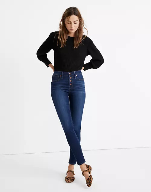 9" Mid-Rise Skinny Jeans in Julie Wash: Button-Front TENCEL™ Denim Edition | Madewell