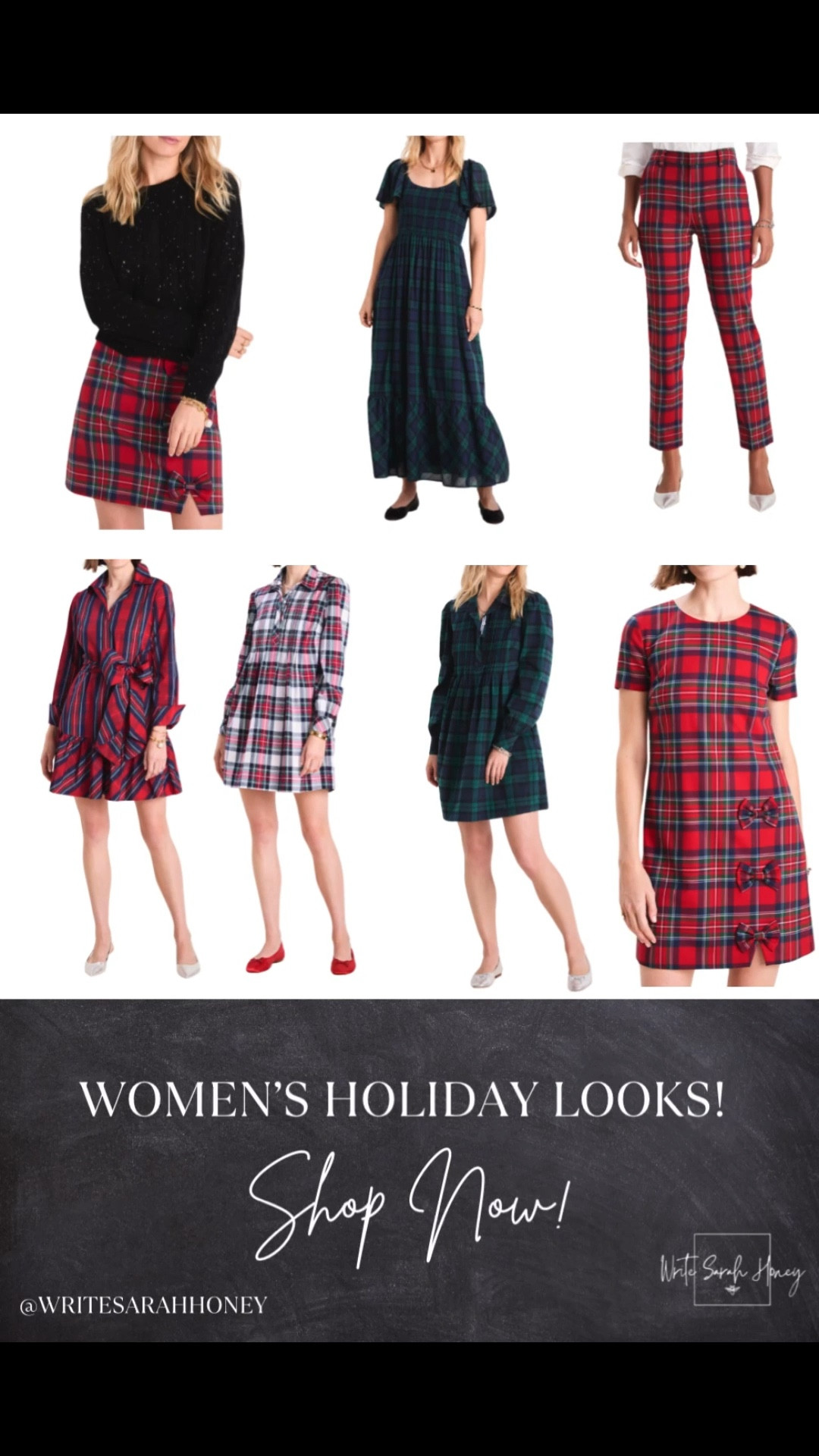 Get holiday-ready with these stunning women’s looks. Shop now for the perfect outfits that will make you shine this season! FOLLOW WRITE SARAH HONEY FOR MORE HOLIDAY FASHION  
#HolidayStyle
#FestiveFashion
#HolidayOutfit
#ChristmasOutfit
#NewYearsEveStyle
#WinterWardrobe
#HolidayLook
#SeasonalStyle
#PartyOutfit
#HolidayChic
#WinterFashion
#ChristmasFashion
#CozyVibes
#FestiveOutfit
#SparkleAndShine
#HolidayGlow
#NewYearNewLook
#WinterStyleInspo
#HolidayGlam
#TisTheSeasonStyle

#LTKHoliday #LTKPetite #LTKPlusSize